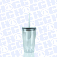 16oz Glitter Globe Acrylic Tumbler Case (25 Units)