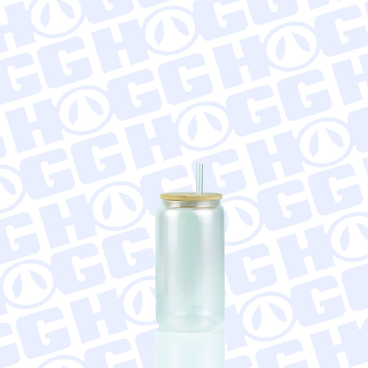 16oz Sublimation Blank Shimmer Glass Can Tumbler