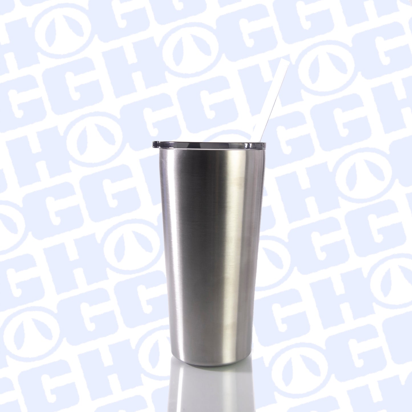 ***CLOSEOUT*** 16oz SLIM TUMBLER W/ STRAW