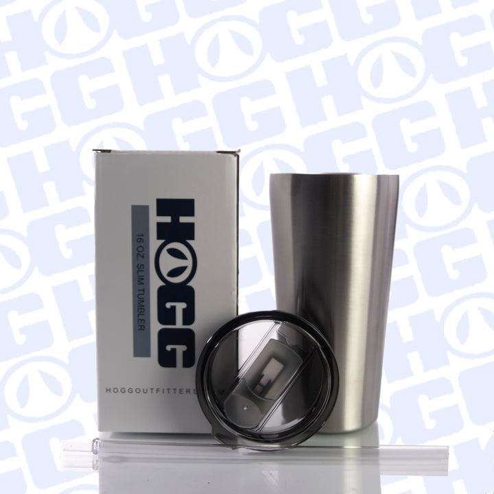 16oz Slim Tumbler W/ Straw — Lid View