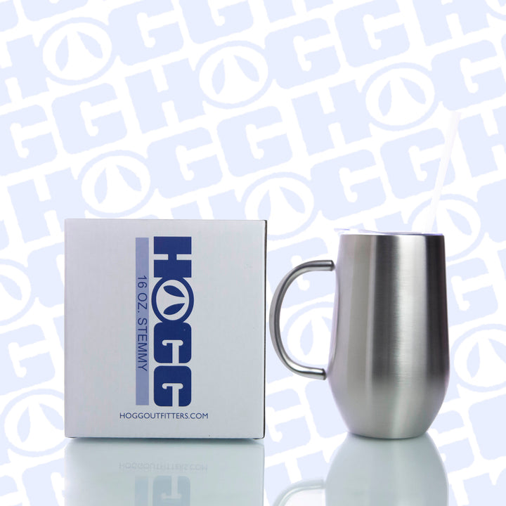 16oz Big Stemmy Coffee Mug W/ Straw