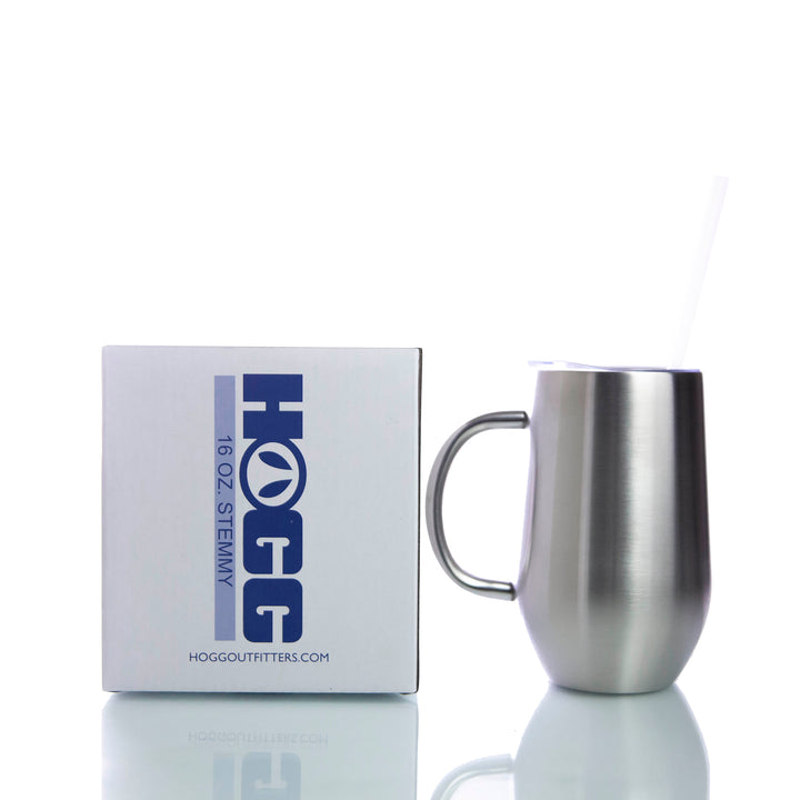 16oz Big Stemmy Coffee Mug Case W/ Straws (20 Units)