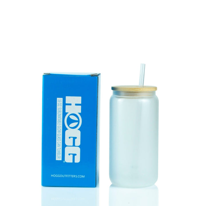 16oz Sublimation Blank Glow Glass Can Tumblers