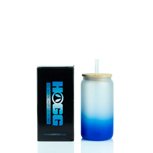 16oz SUBLIMATABLE GRADIENT GLASS CAN TUMBLER CASE (50 UNITS) - DARK BLUE