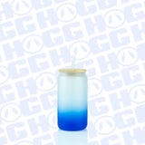 ***CLOSEOUT***  16oz SUBLIMATABLE GRADIENT GLASS CAN TUMBLER CASE (25 UNITS) - DARK BLUE