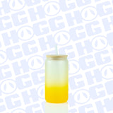16oz SUBLIMATABLE GRADIENT GLASS CAN TUMBLER CASE (50 UNITS) - YELLOW