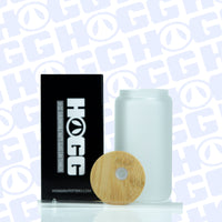 16oz Sublimation Blank Matte Glass Can Tumbler W/ Lid & Straw