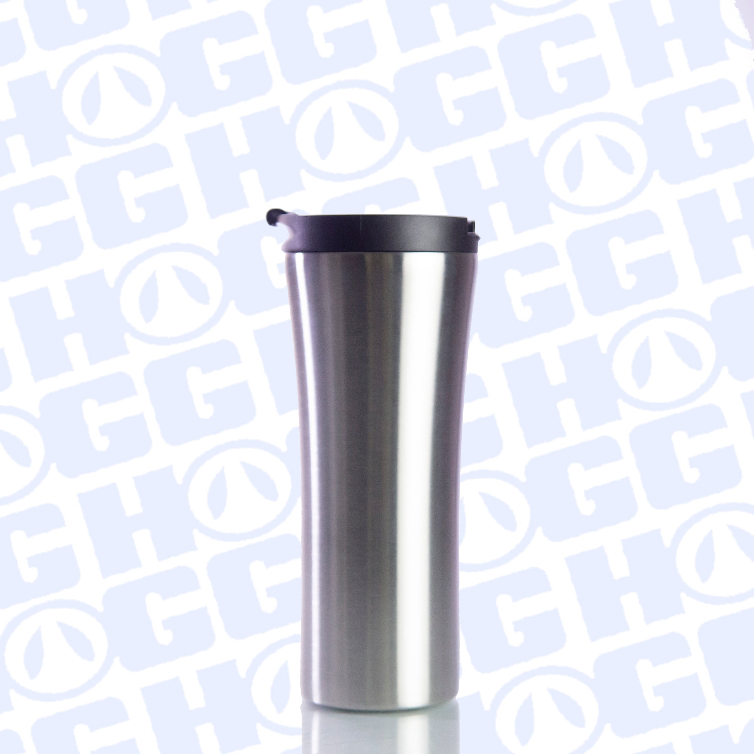 16oz TRAVEL MUG W/ BLACK SCREW ON LEAK-PROOF LID