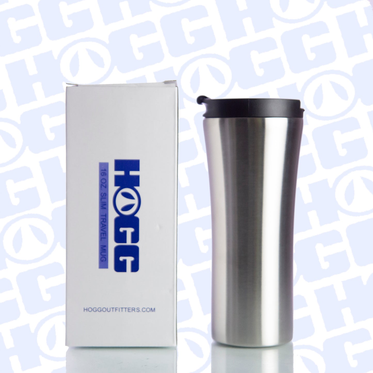 16oz TRAVEL MUG W/ BLACK SCREW ON LEAK-PROOF LID