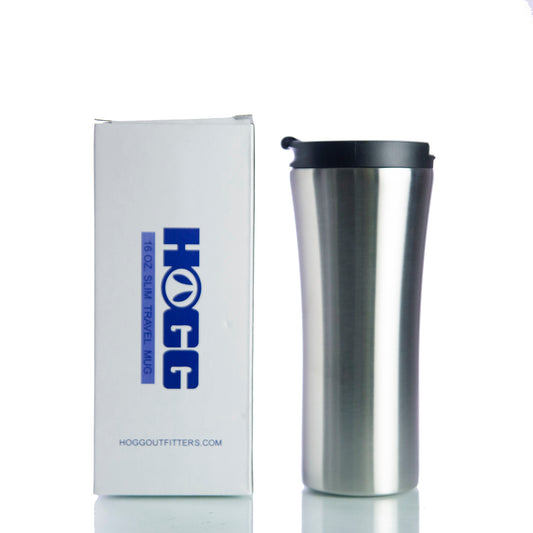 16oz TRAVEL MUG W/ BLACK SCREW ON LEAK-PROOF LID