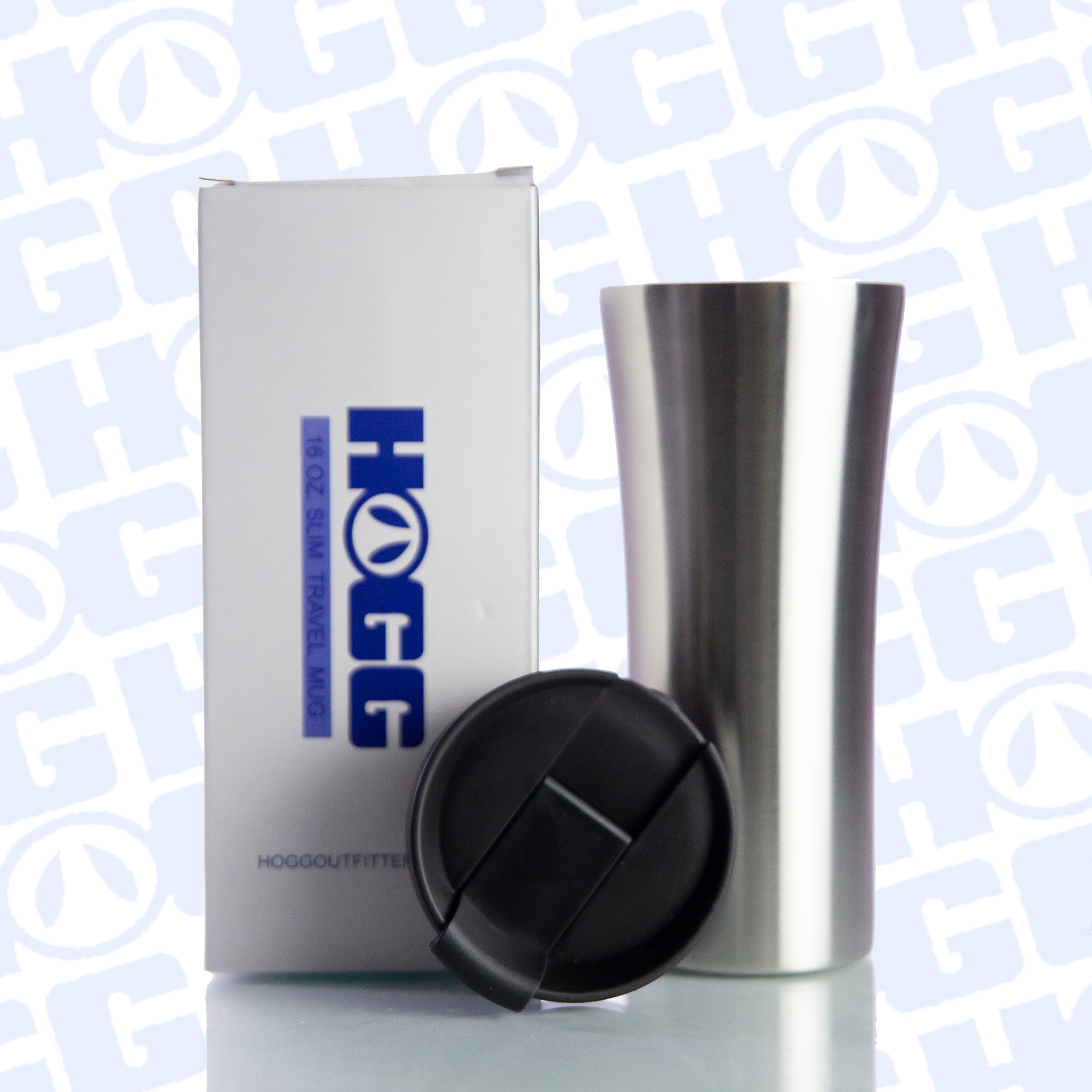 16oz TRAVEL MUG W/ BLACK SCREW ON LEAK-PROOF LID