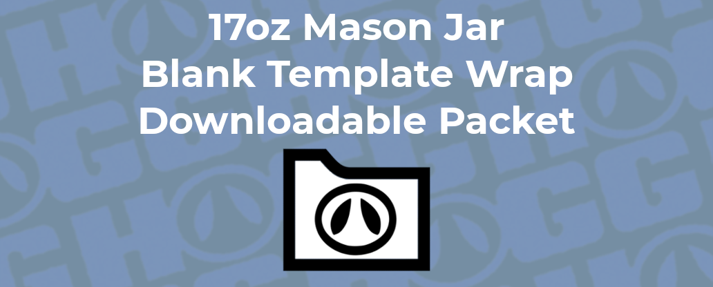 17oz MASON JAR WRAP TEMPLATE