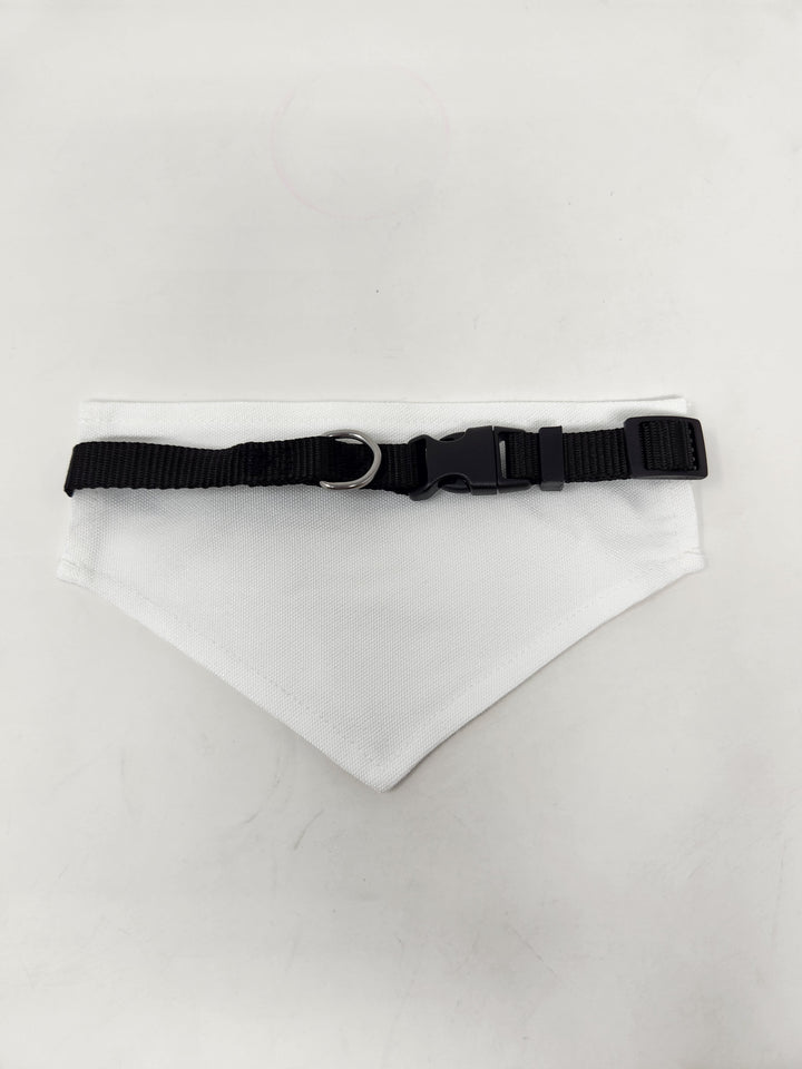 Sublimatable Pet Scarf w/ Collar - alternate angle | sublimatable accessory blank