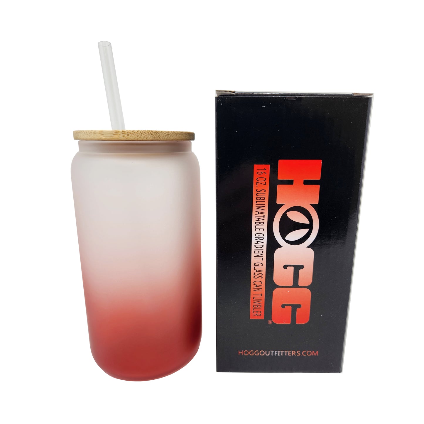 ***CLOSEOUT***  16oz SUBLIMATABLE GRADIENT GLASS CAN TUMBLERS