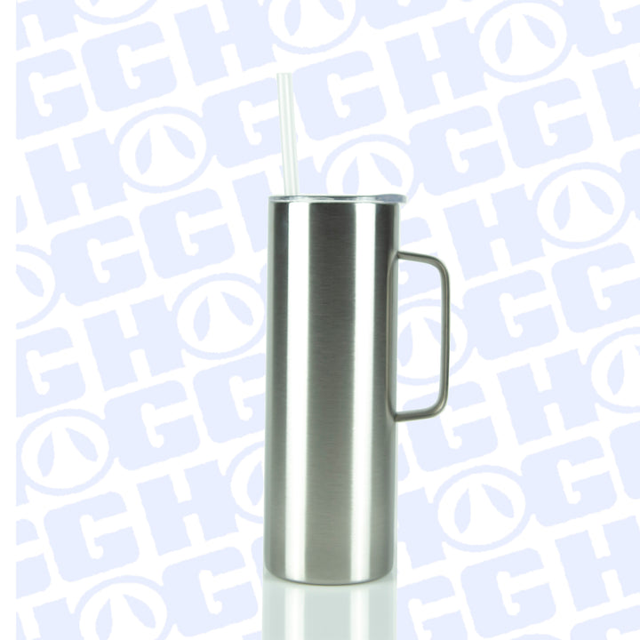 20oz Hoggdle Skinny Tumbler W/ Sliding Lid & Straw Case (24 Units)