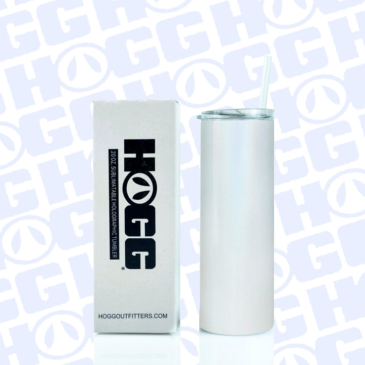 20oz Sublimation Blank Holographic Skinny Tumbler Case (24 Units)
