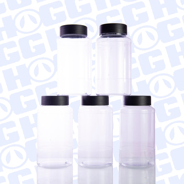 Glitter Storage Containers w/ Black Top - close-up | custom drinkware accessory