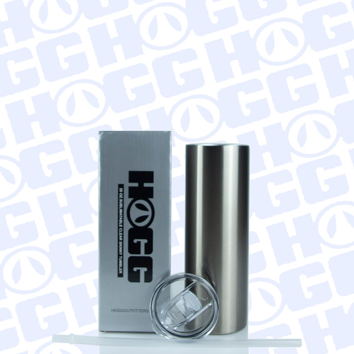 20oz Sublimation Blank Clear Skinny Tumbler Case (24 Units)