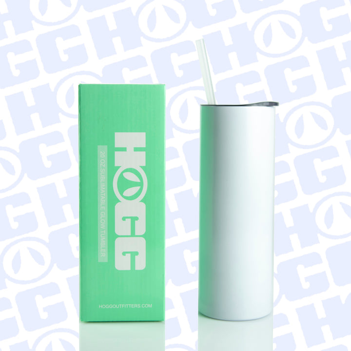 20oz Sublimation Blank Glow Skinny Tumbler
