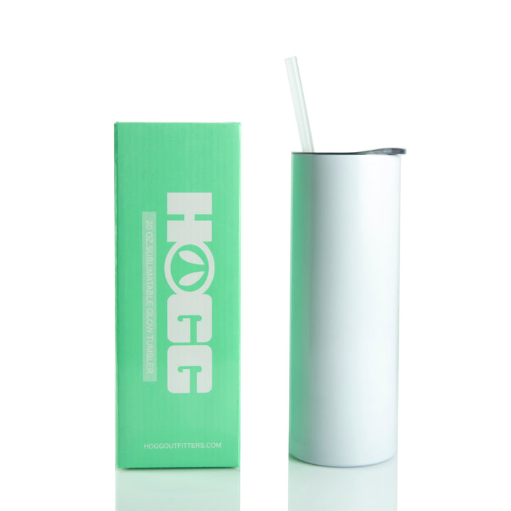 20oz Sublimation Blank Glow Skinny Tumbler Case (24 Units)