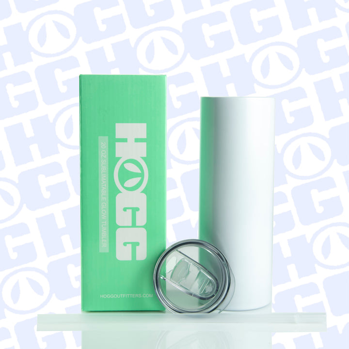 20oz Sublimation Blank Glow Skinny Tumbler