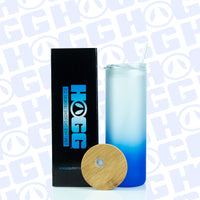 20oz Sublimation Blank Gradient Glass Duo Skinny Tumblers