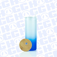 20oz Sublimation Blank Gradient Glass Duo Skinny Tumblers