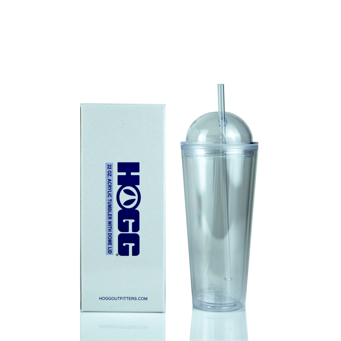 22OZ ACRYLIC TUMBLER W/ DOME LID