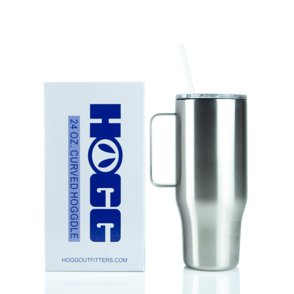 ***CLOSEOUT*** 24oz CURVED HOGGDLE TUMBLER W/ STRAW