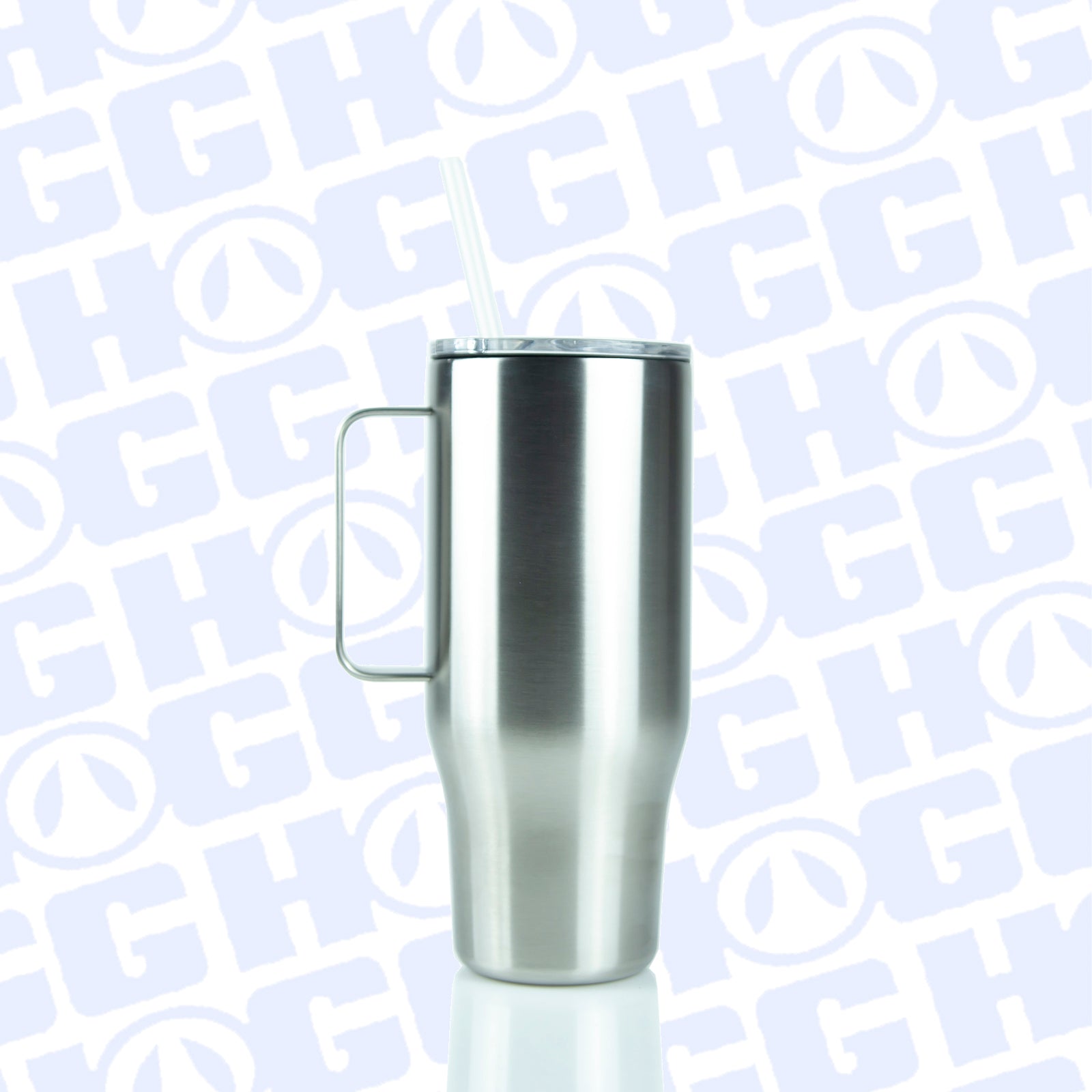 ***CLOSEOUT*** 24oz CURVED HOGGDLE TUMBLER W/ STRAW