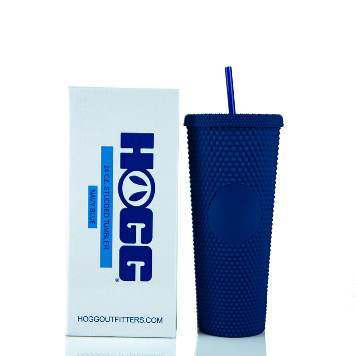 24oz Studded Tumblers — Navy Blue