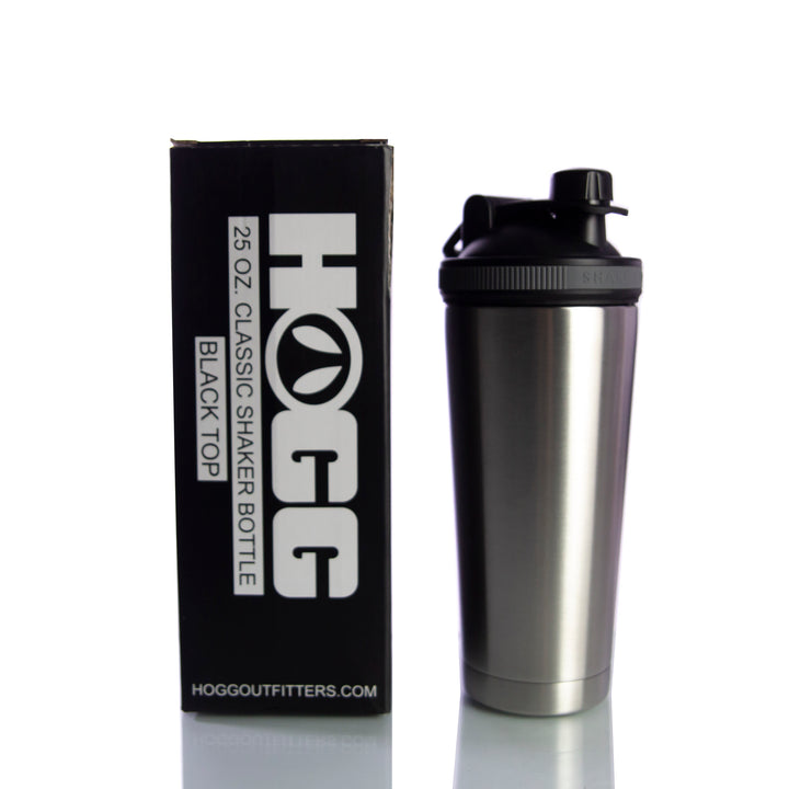 25oz Classic Shaker Bottle Case (25 Units) - Black — Packaging