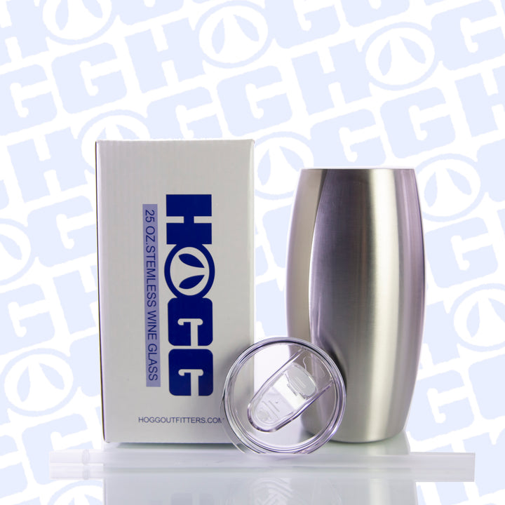 25oz Stemless Tumbler W/Straw — Lid View