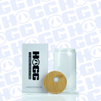 12oz Sublimation Blank Clear Glass Can Tumbler W/ Lid & Straw Case (50 Units)