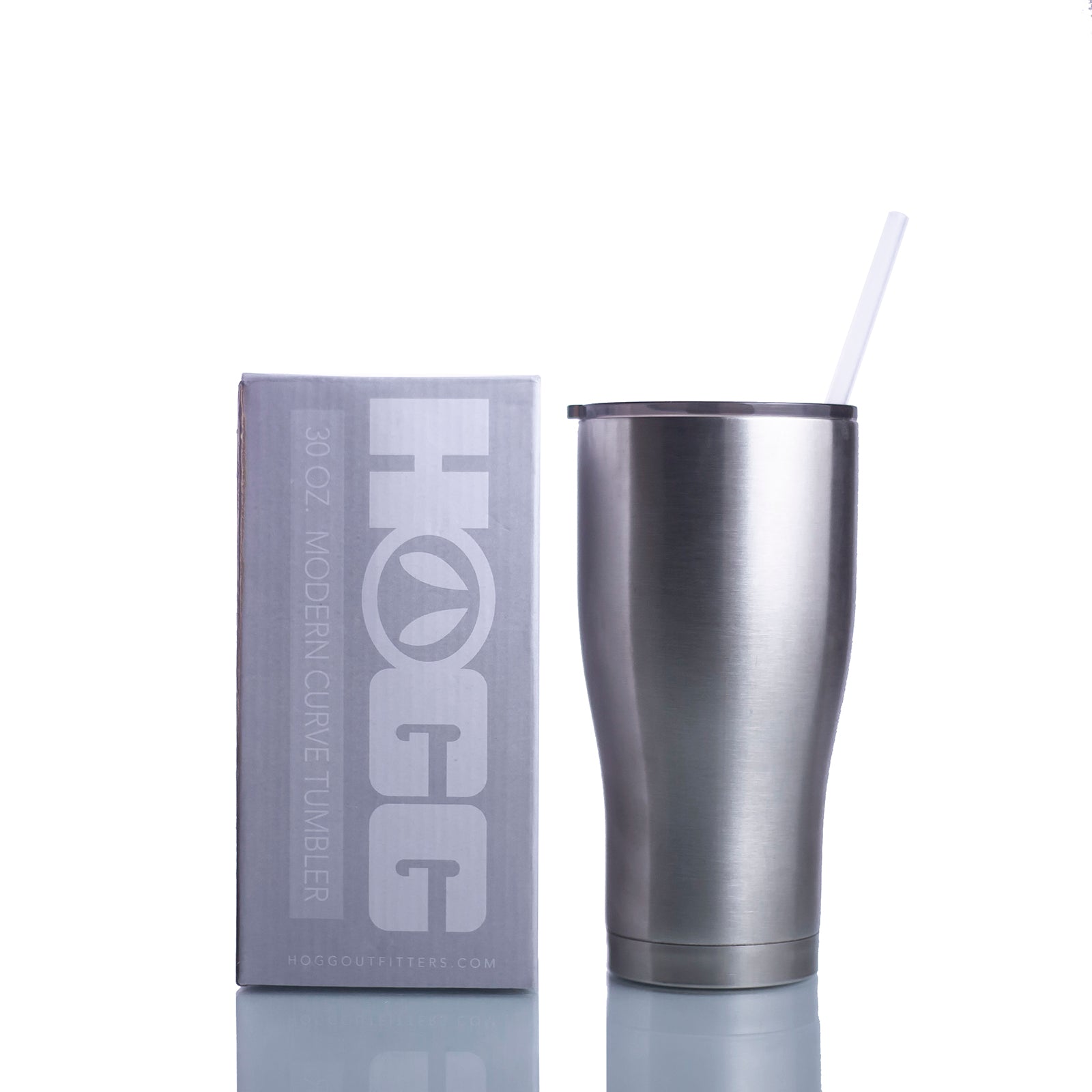 30oz MODERN CURVE TUMBLER W/ STRAW CASE (24 UNITS)