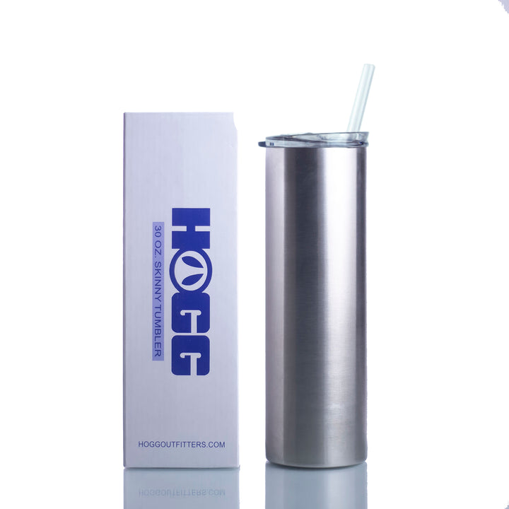 30oz Skinny Tumbler W/ Sliding Lid & Straw Case (25 Units)