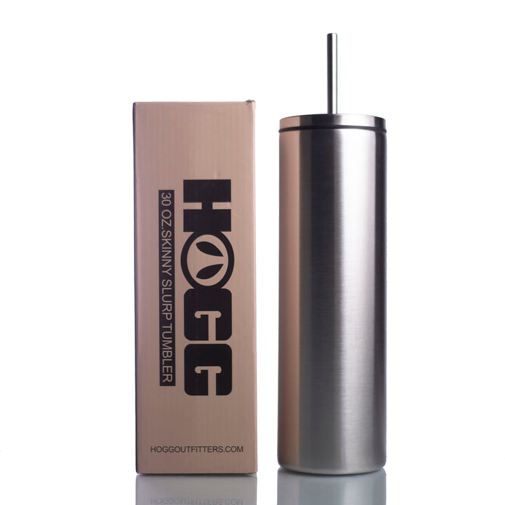 30oz Skinny Slurp Tumbler W/Straw