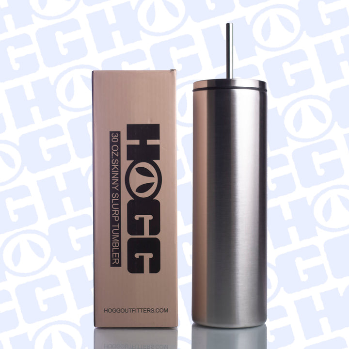 30oz Skinny Slurp Tumbler W/Straw