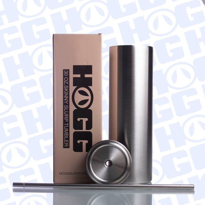30oz Skinny Slurp Tumbler W/Straw