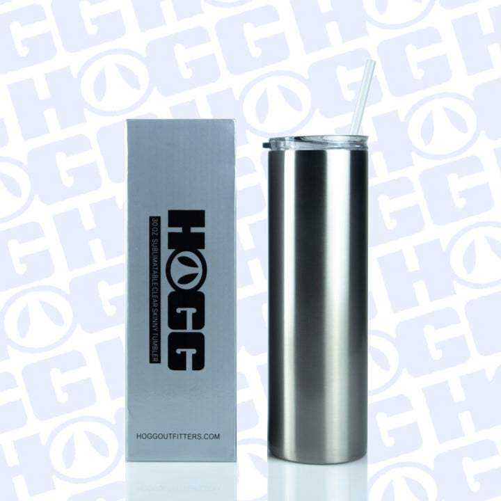 30oz Sublimatable Clear Skinny Tumbler Case (25 Units)