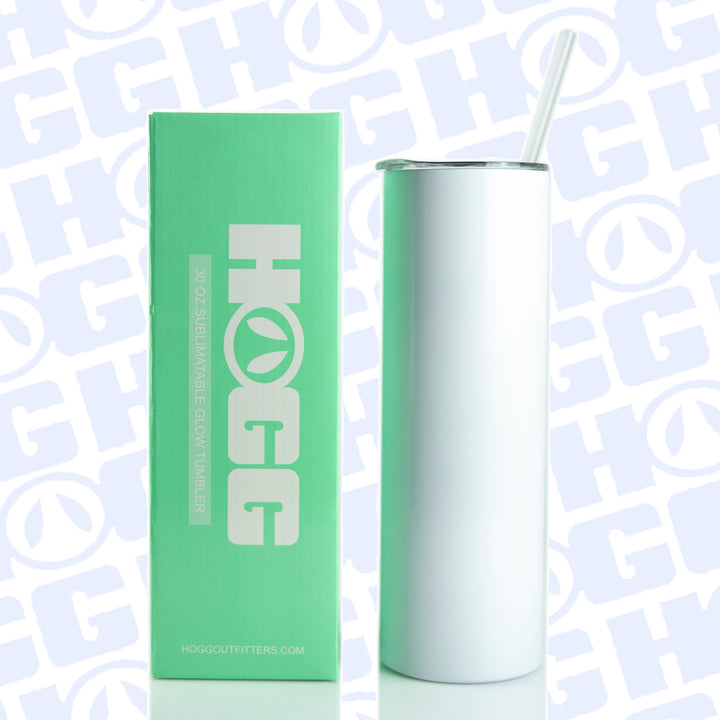 30oz Sublimatable Glow Skinny Tumbler
