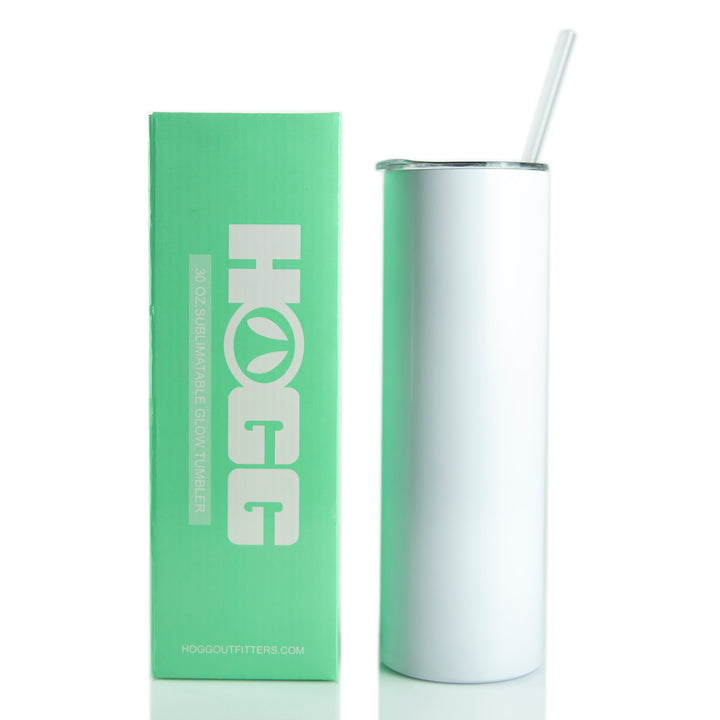 30oz Sublimatable Glow Skinny Tumbler