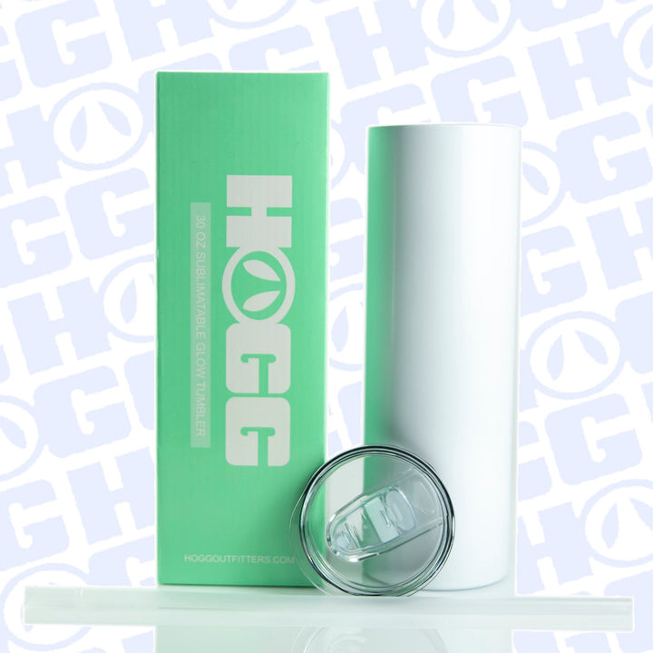 30oz Sublimatable Glow Skinny Tumbler Case (25 Units)