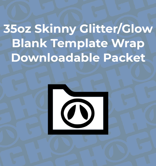 35oz SKINNY GLOW & GLITTER WRAP TEMPLATE