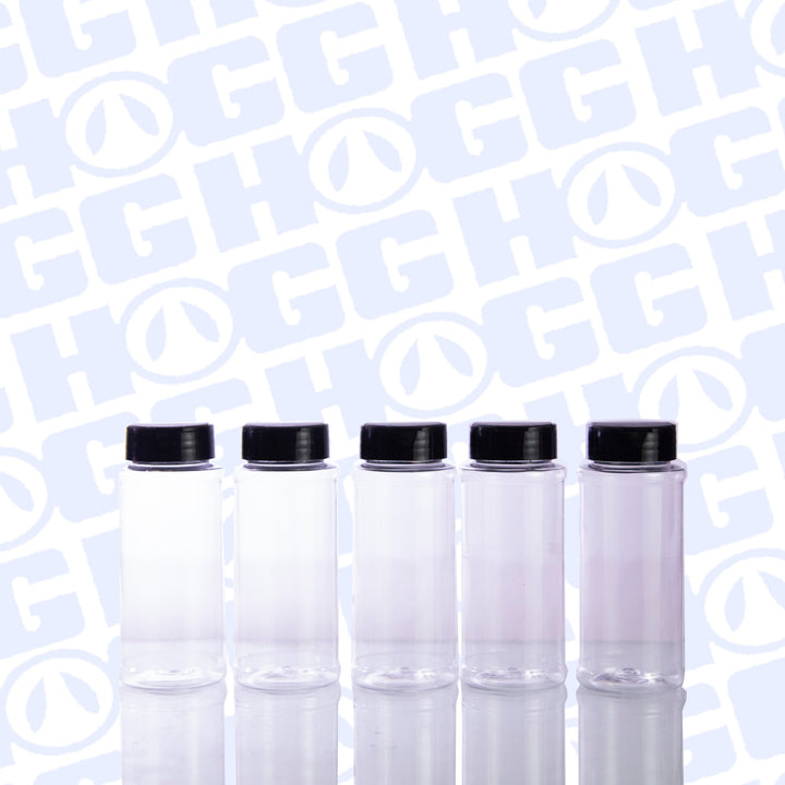 Glitter Storage Containers w/ Black Top - detail view | custom drinkware accessory