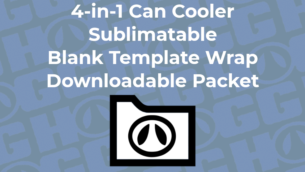 4-In-1 Sublimatable Can Cooler Wrap Template – The Stainless Depot