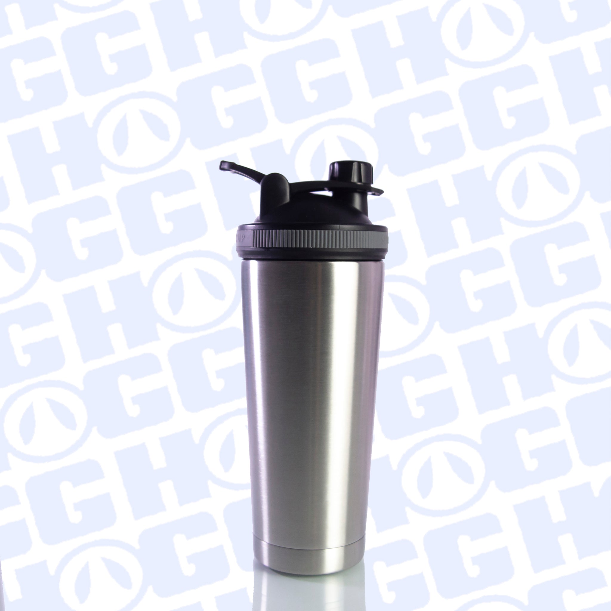 739Ml/25Oz Cup Shaker Bottle 304 Stainless Steel Metal Shake