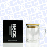 9oz SUBLIMATABLE GLASS COFFEE MUG GLITTER GLOBE CASE (25 UNITS)