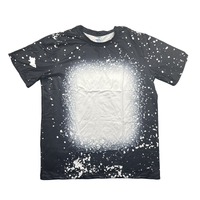 Sublimatable Bleached T-shirts - front view | sublimatable apparel blank