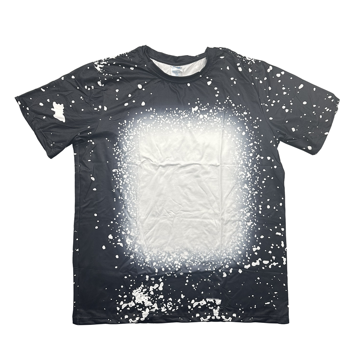 Sublimatable Bleached T-shirts - front view | sublimatable apparel blank